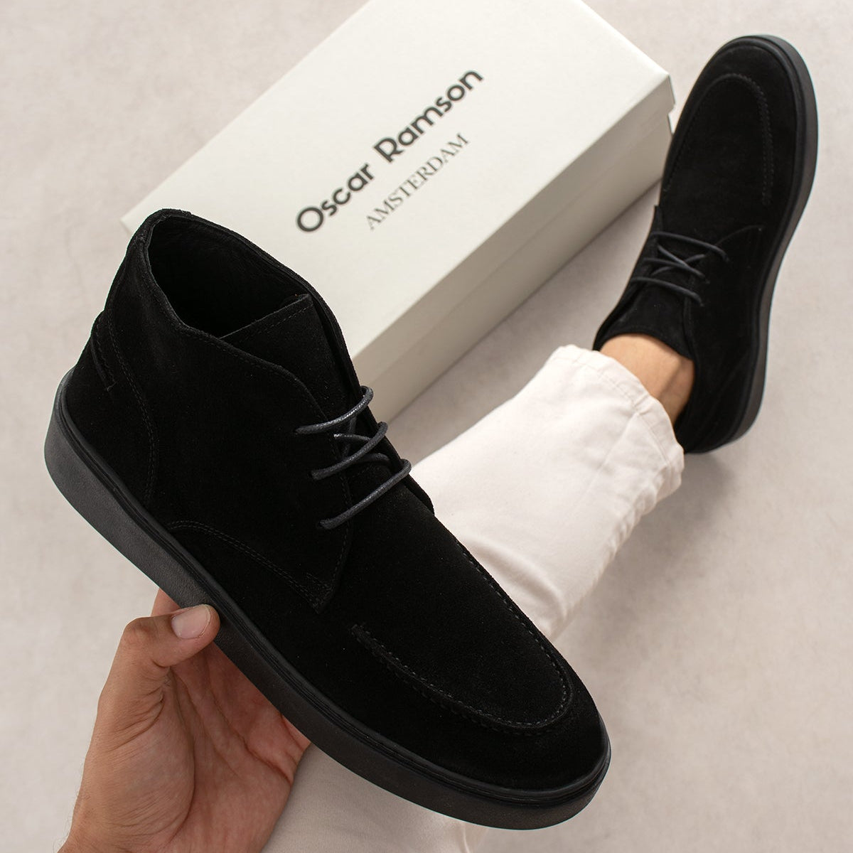Chukka Boot Suede Black Milano