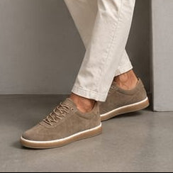 Sneakers in camoscio O&D sabbia