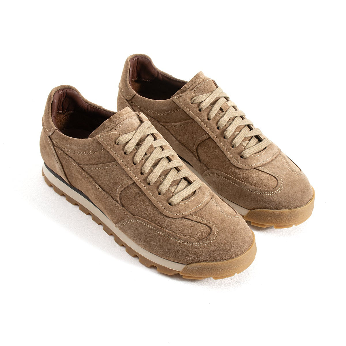 Sneaker Casual Runner Suede Beige