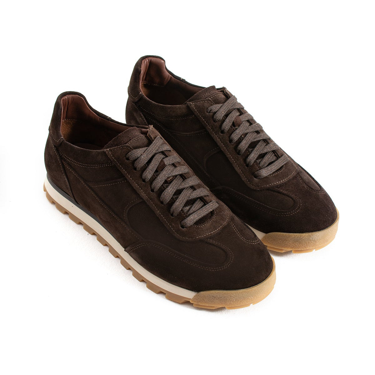 Sneaker Casual Runner Suede DarkBrown