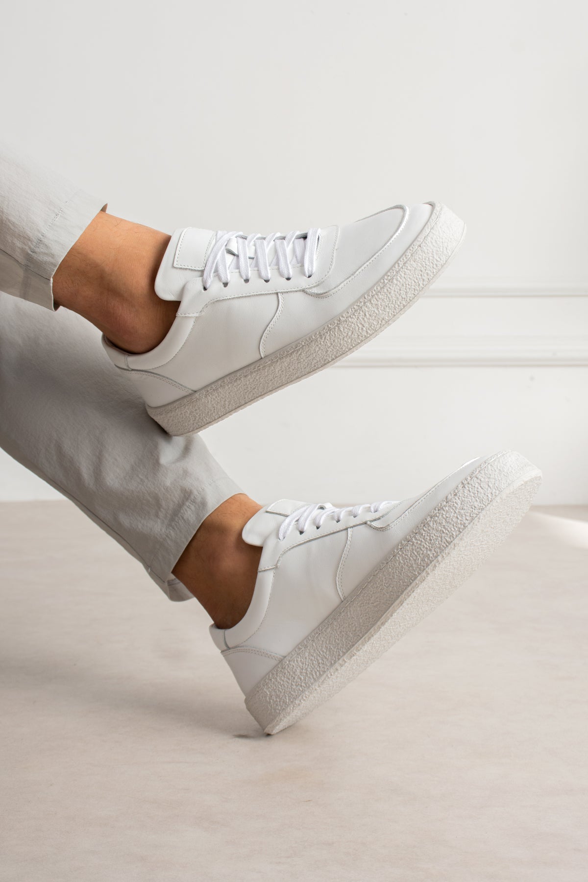 Sneaker Como Leather White
