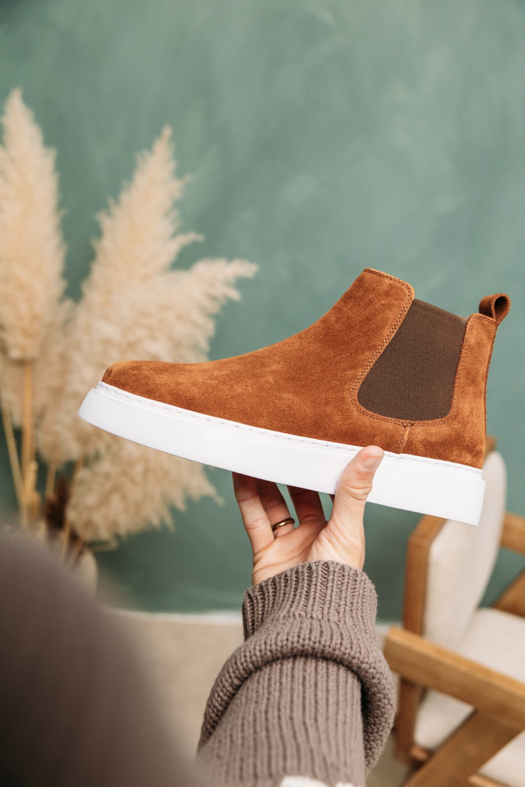 Chelsea Boots Tan Suede