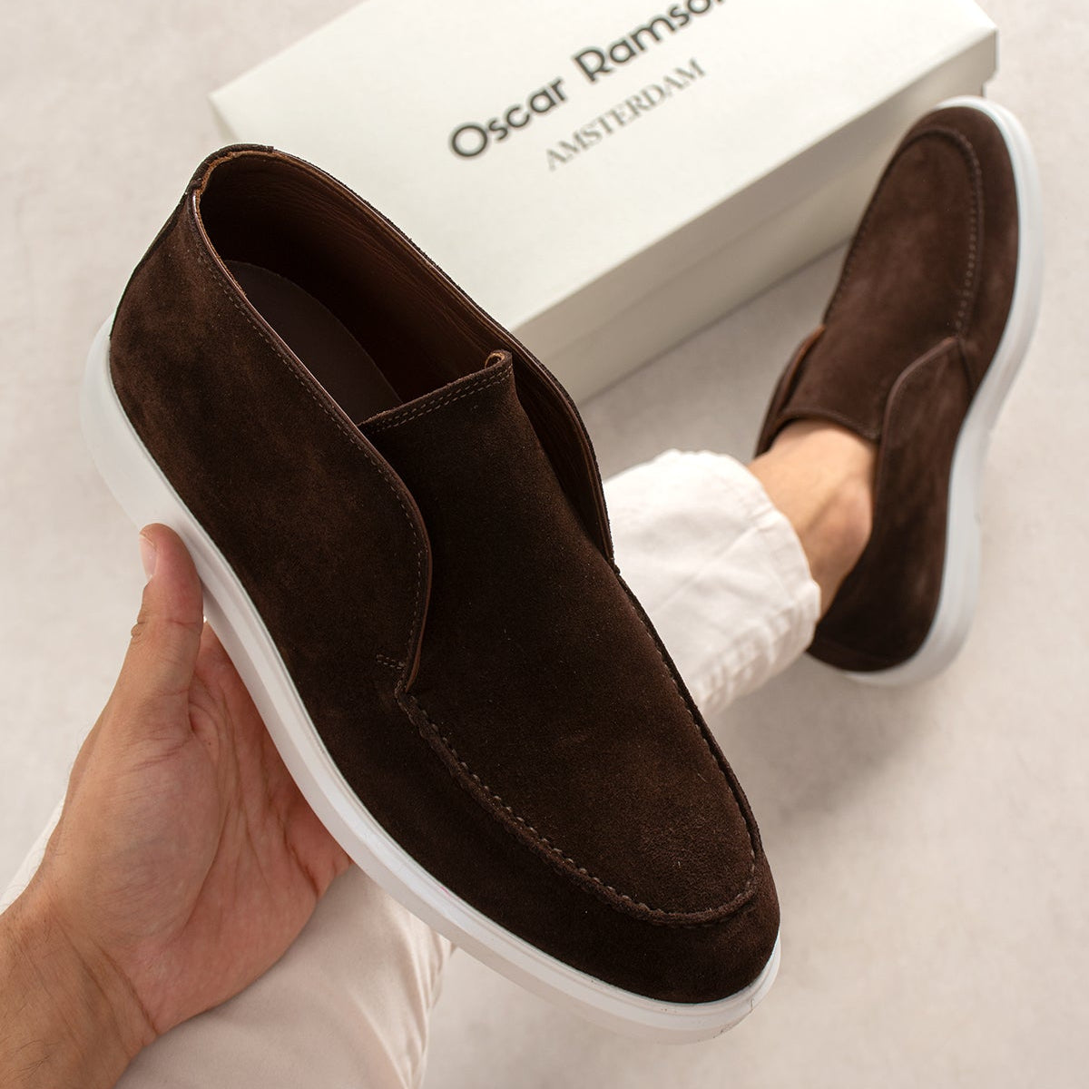 Chukka Suede Loafer DarkBrown