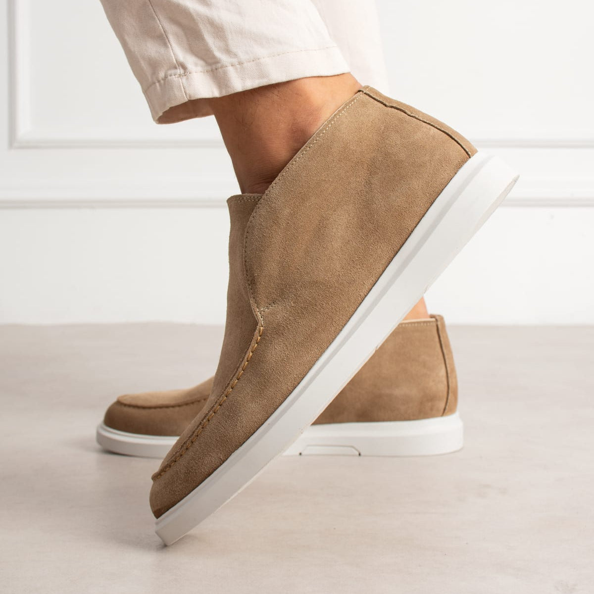Chukka Suede Loafer Sand Beige