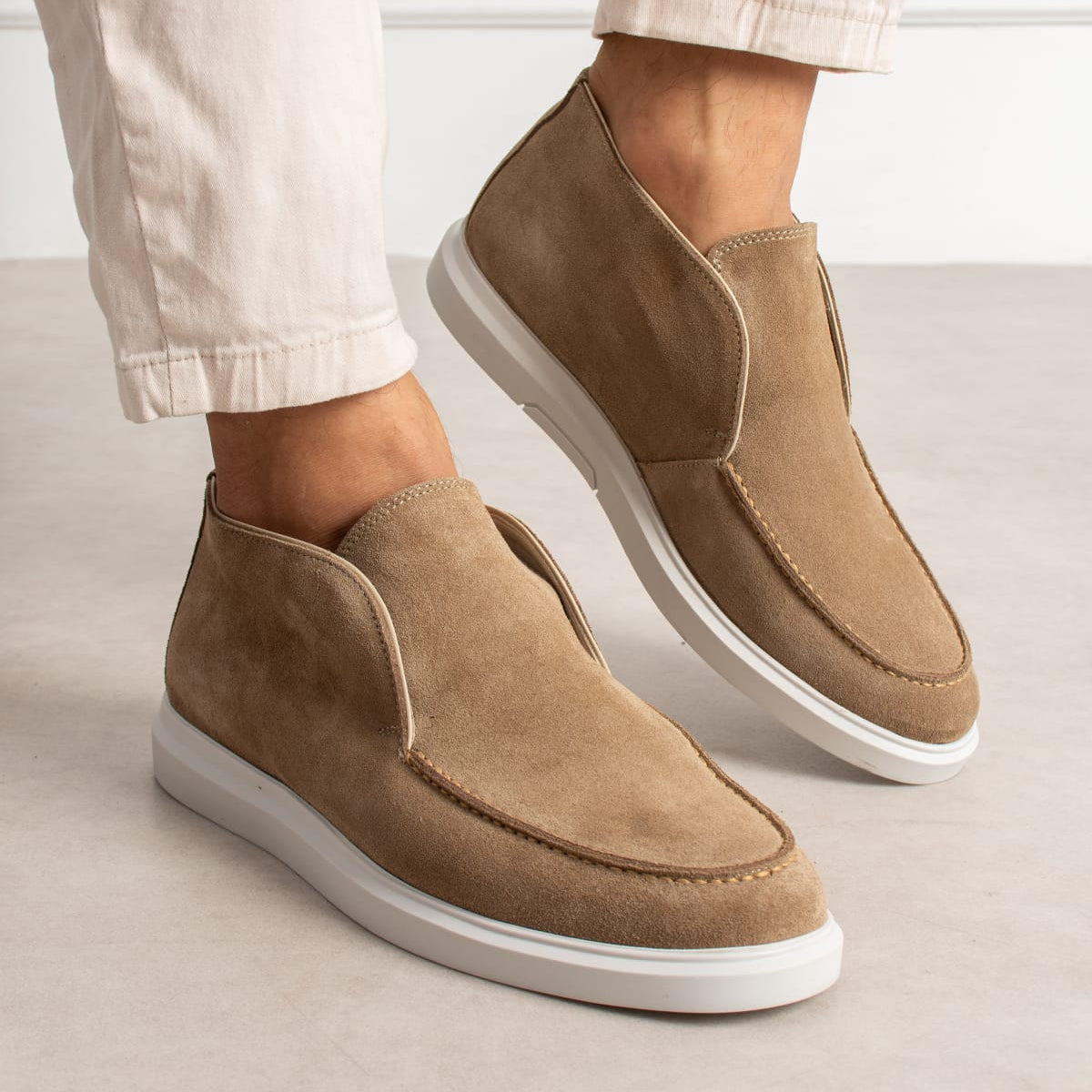 Chukka Suede Loafer Sand Beige