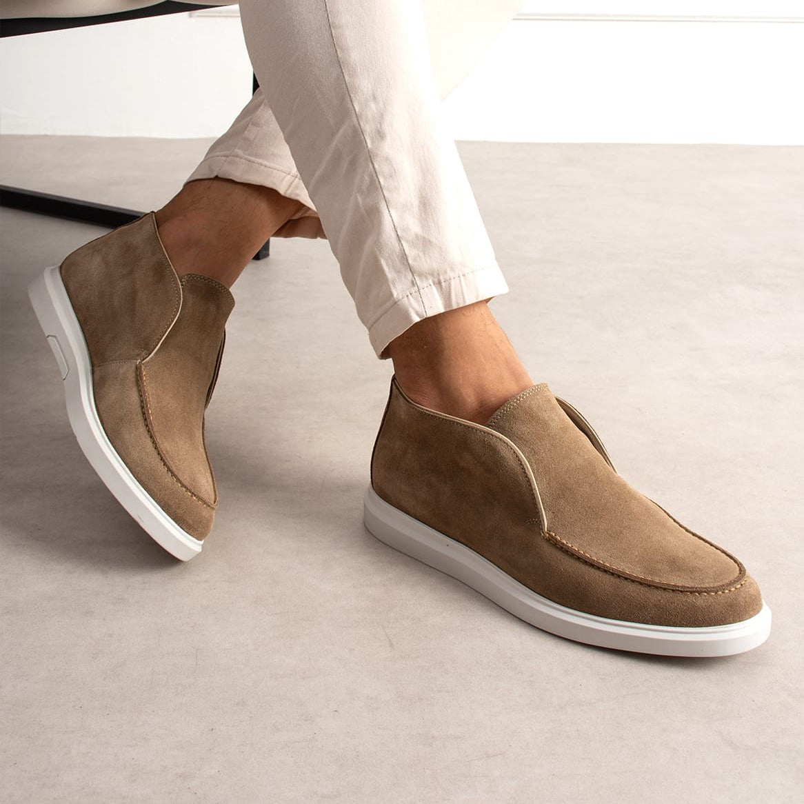 Chukka Suede Loafer Sand Beige