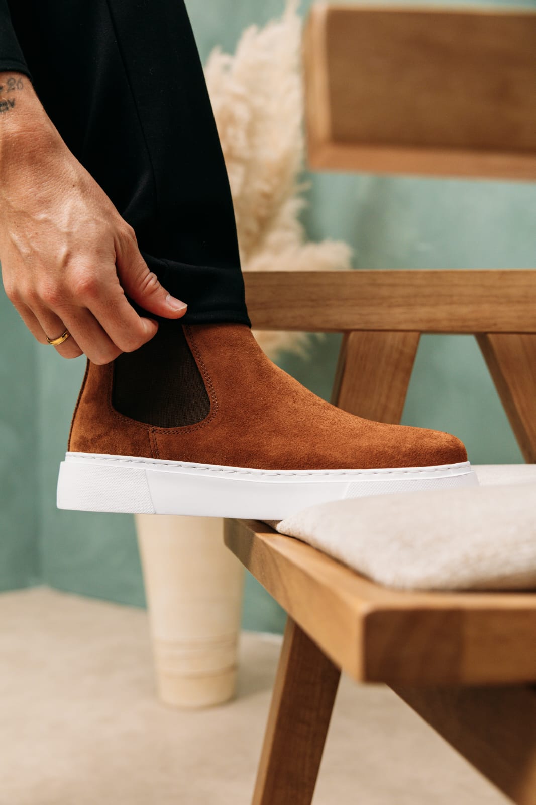 Chelsea Boots Tan Suede