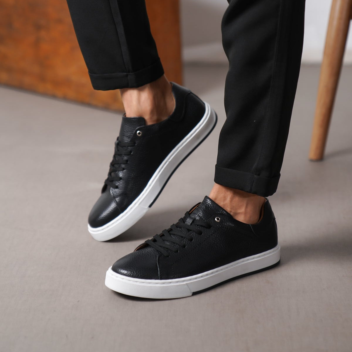 Sneaker Black Premium Leather