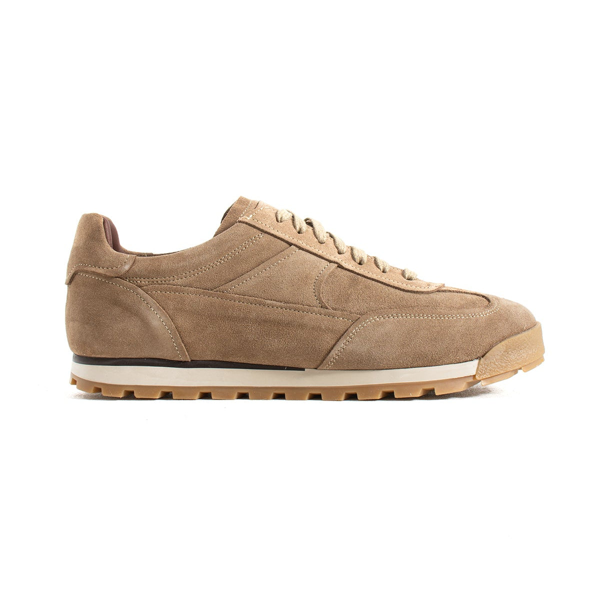 Sneaker Casual Runner Suede Beige