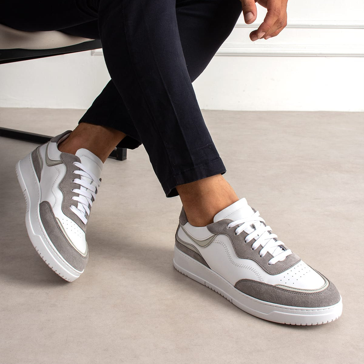 Sneaker Retro Court Leather Cloud Drift