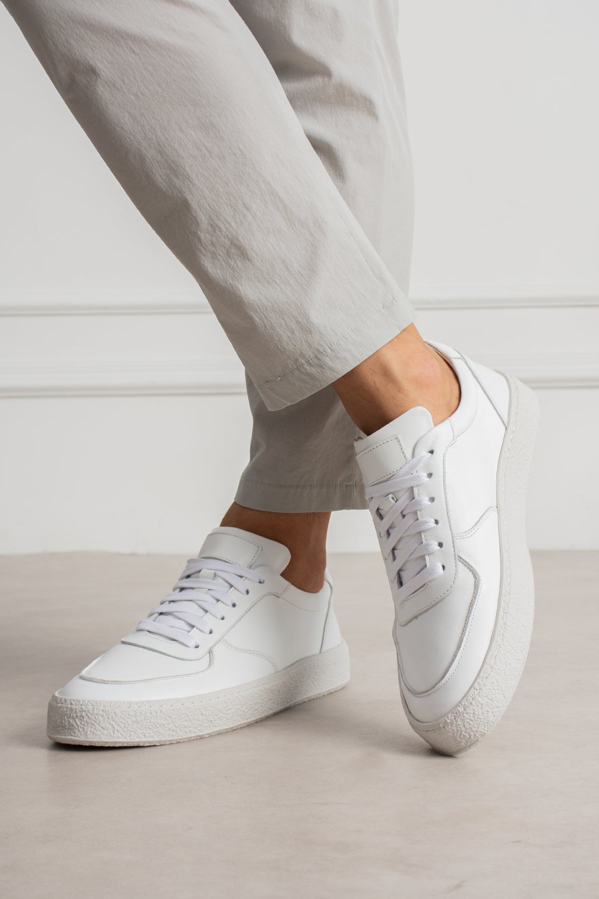 Sneaker Como Leather White